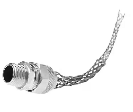 Pass & Seymour Flexcor Strain Relief Box Connector Single Weave 0.3 in. - 0.4 in. Cable Diameter