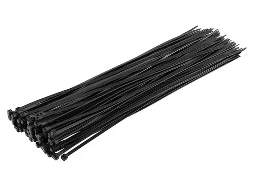 14 in. Cable Zip Tie 50 lbs. Multi-Purpose Self-Locking Black (500-Pack) - 91012223148