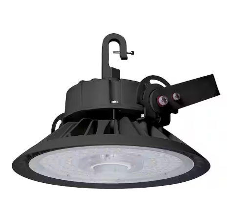 1 ft. Round 200-Watt Equivalent Integrated LED Dimmable w/Spherical Lens Corrosion Black High Bay Light, 5000K - 91011526511