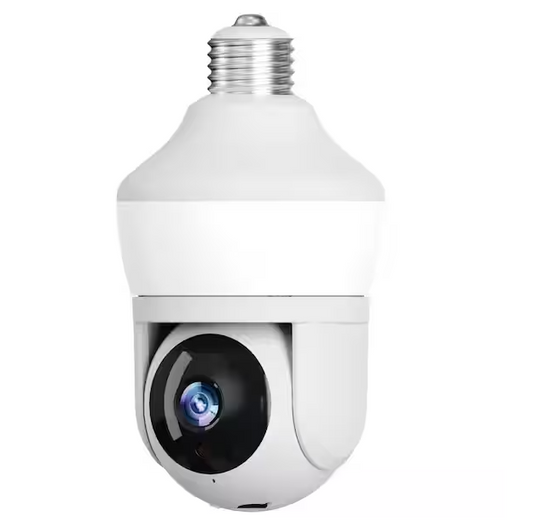 Motion Detecting 360-Degree Indoor/Outdoor Wi-Fi Home Security Camera with Light - 91009924896
