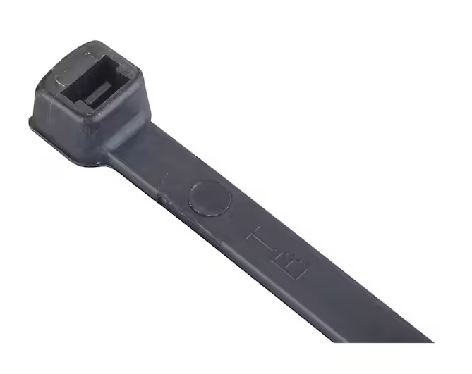 14 in. 50 lb. UV Cable Tie in Black (100-Pack) - 91002099292