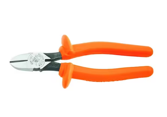 7 in. Insulated Heavy Duty Diagonal Cutting Pliers with Tapered Nose
