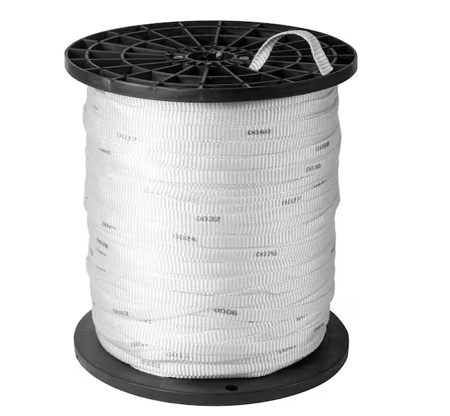 1/2 in. x 3000 ft. Measure/Pulling Tape Mule Webbing, 1250 lbs. Strength - 91005873192