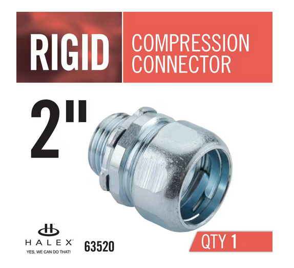 2 in. Rigid Threadless Compression Conduit Connector - 9284772 – All ...