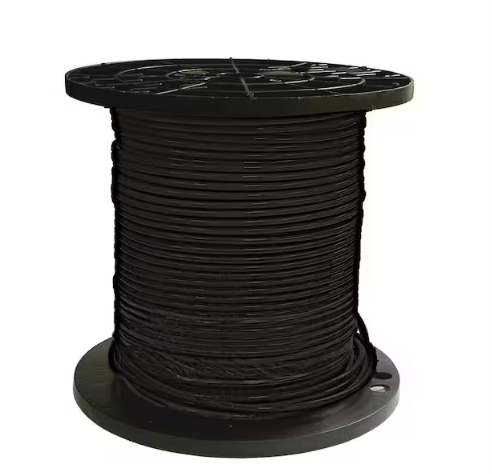 1000 ft. 8 Black Stranded CU SIMpull THHN Wire - 9310199