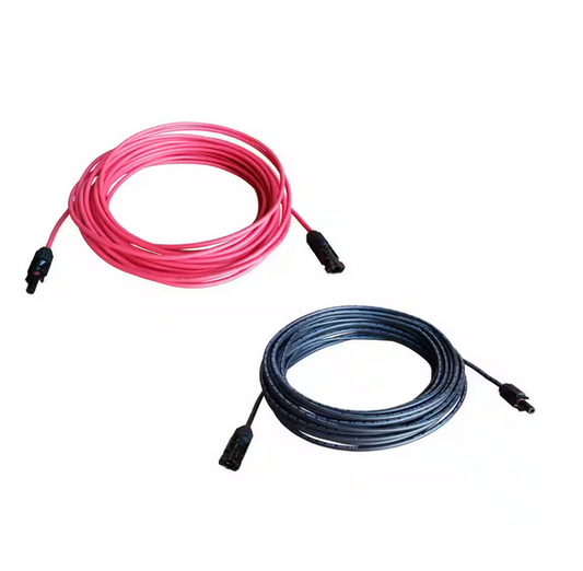 8-Gauge 5 ft. Black/5 ft. Red Solar Cable (1-Pair) - 91007428930