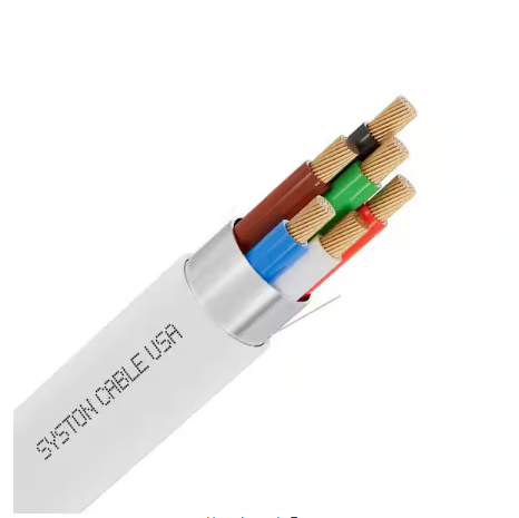 500 ft. 18/6 White CL3P/CMP Stranded-Sheilded Bare Copper Security/Alarm/Control/Sound Wire - 91012230639