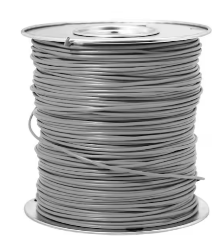 2500 ft. 12 Gray Stranded CU THHN Wire - 91001360923