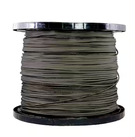 2,500 ft. 12 Gauge Gray Stranded Copper THHN Wire - 91000016485