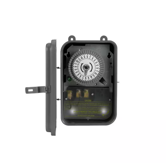 40-Amp 120-Volt SPST 24-Hour Mechanical Time Switch with Metal Outdoor Enclosure