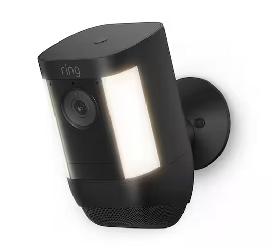 Spotlight Cam Pro, Battery - Smart Security Video Camera with LED Lights, Dual Band Wifi, 3D Motion Detection, Black - 91008411564