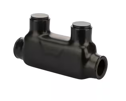 250 MCM - 6 AWG Bagged Insulated In-Line Splice, Black - 91001839887