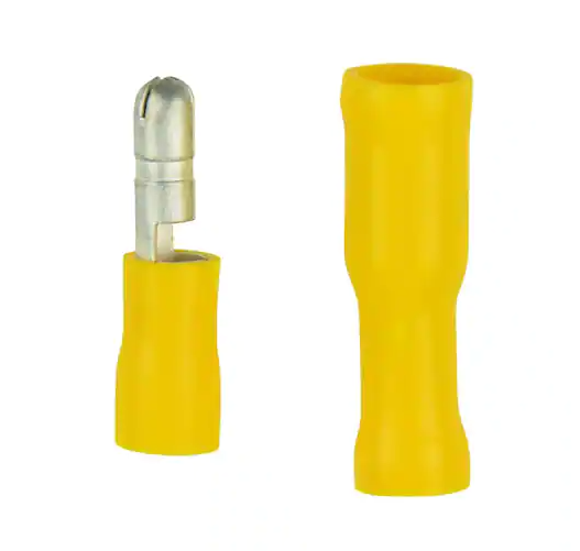 12-10 AWG Snap Connector 5 Female 5 Male, Yellow (10-Pack) - 9692053