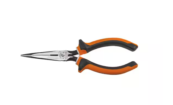 Long Nose Side Cut Pliers, 7-Inch Slim Insulated