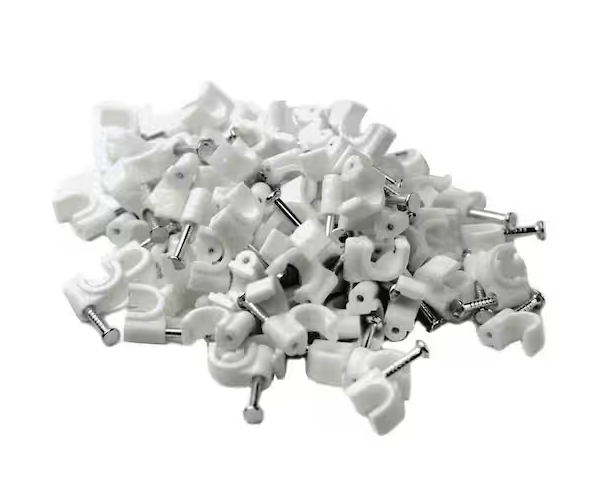 Cable Clips, (100-Pieces), White - 91002780291