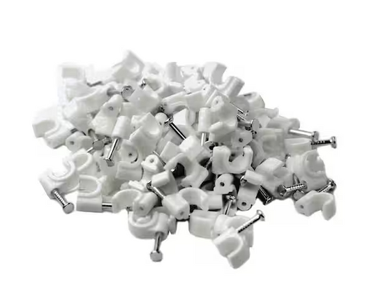 Cable Clips, (100-Pieces), White - 91002780291