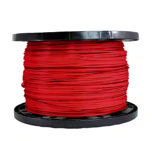 2,500 ft. 14 Gauge Red Stranded Copper THHN Wire - 91002665726