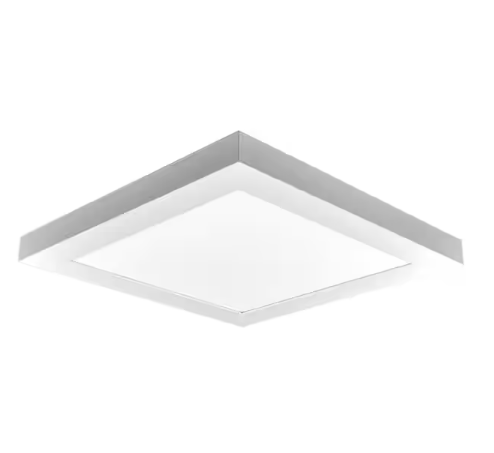 12 in. x 12 in. 1500 Lumens Integrated LED Panel Light 18-Watt 5 Color Selectable Damp Rated UL-Listed - 91005964009