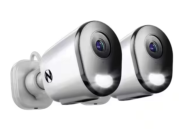 4K Plug-in Indoor/Outdoor Wireless Spotlight Security Cameras (2-Pack) - 91011522447