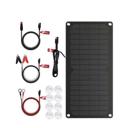 10-Watt Monocrystalline Solar Panel Battery Charger and Maintainer - 91005972817