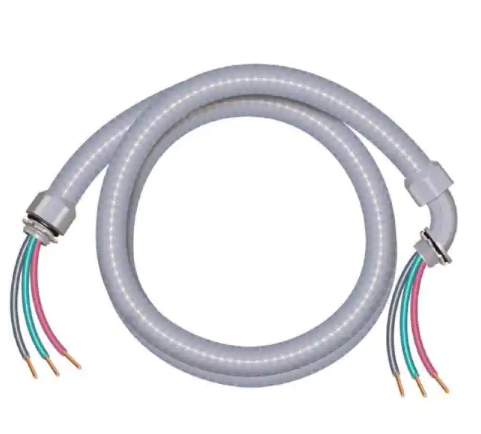 3/4 in. x 6 ft. 8/2 Ultra-Whip Liquidtight Flexible Non-Metallic PVC Conduit Cable Whip - 9229573