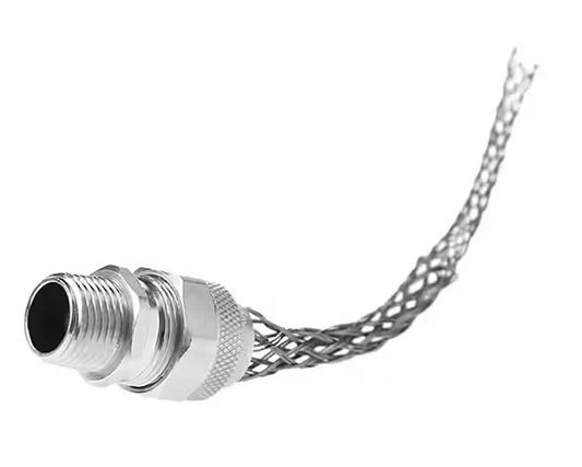 Pass & Seymour Flexcor Strain Relief Box Connector Single Weave 0.52 in. - 0.73 in. Cable Diameter