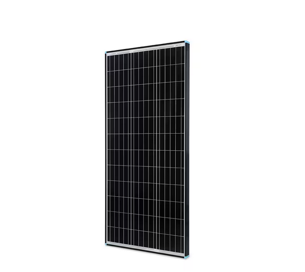 100-Watt 12-Volt Monocrystalline Black Frame Solar Panel with High Efficiency for RV Battery Boat Caravan Solar System - 91006661196