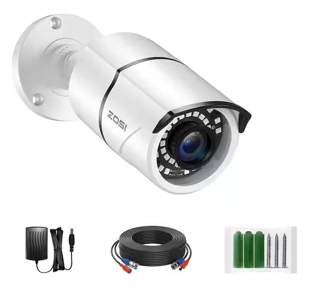 2.0MP Wired 1080p Outdoor Bullet Security Camera 4-in-1 Compatible for 1080p/720p TVI/CVI/AHD/CVBS DVR - 91007023307