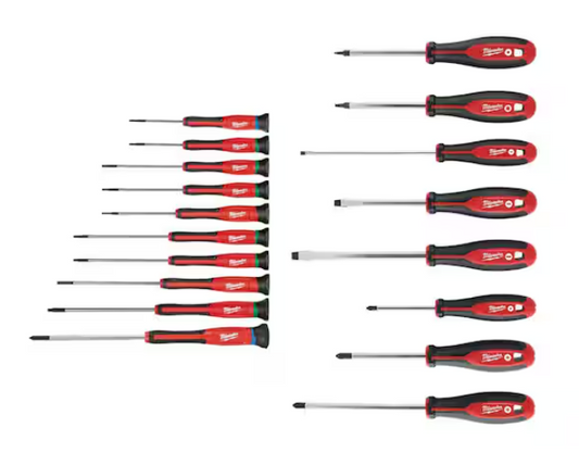 10-Piece Precision Screwdriver Set with 8-Piece Variety Screwdriver Set (18-Piece) - 91007933809