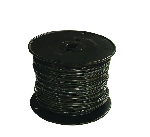 500 ft. 18 Black Stranded CU TFFN Fixture Wire - 9222960