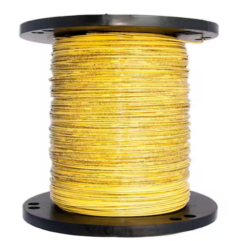 2500 ft. 12 Yellow Solid CU THHN Wire - 91001360909