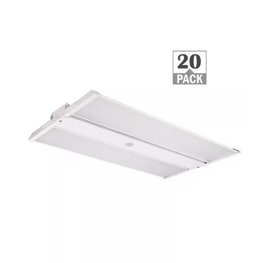 2 ft. 400W Equivalent 25,500-31,500 Lumens Compact Linear Integrated LED Dimmable White High Bay Light 4000K (20-Pack) - 91011059831