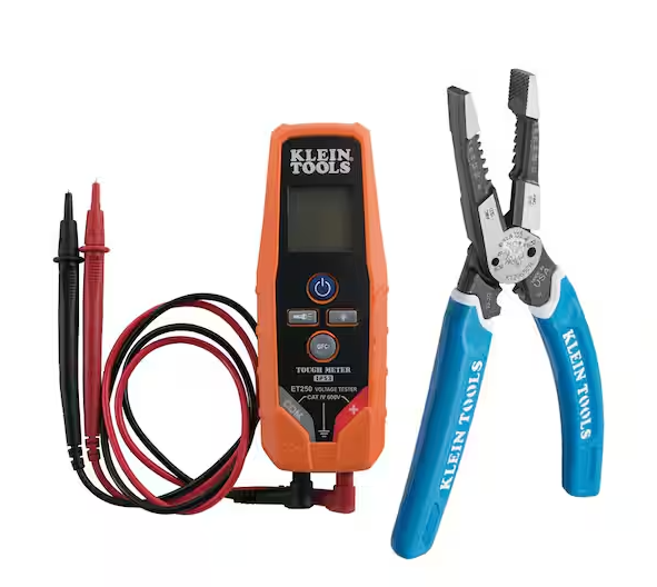 Voltage/Continuity Tester and Heavy-Duty Wire Stripper Tool Set