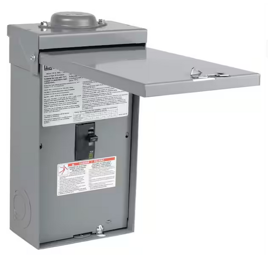 QO 100 Amp 2-Pole Outdoor Circuit Breaker Enclosure with QO2100 Breaker Included - 9767263