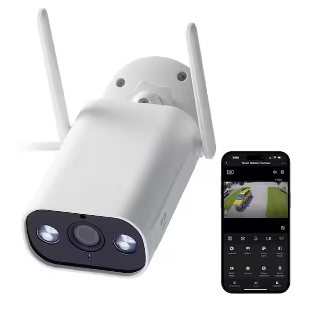 Eagle 2K Outdoor Wired Camera - IP65, Starlight Sensor and Night Vision, Motion Detection, 2-Way Audio, 4MP, Spotlight - 91010845158