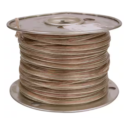 50 Foot Package, 14/2 Clear Stranded CU Speaker Wire - 9155559