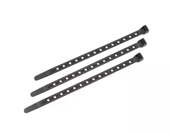 8 in. Mountable Cable Tie with 90 lbs. Tensile Strength, Black (100-Pack) - 91001767672