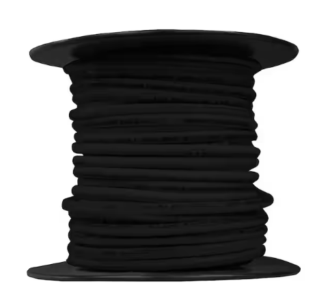 50 ft. 12 Gauge Black Stranded Copper THHN Wire - 9713452