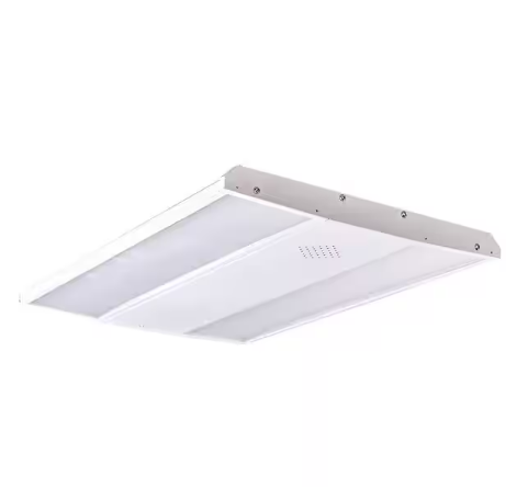 2 ft. Linear 160-Watt Equivalent Integrated LED Dimmable Galvanized Steel White High Bay Light, 5000K - 91010597941