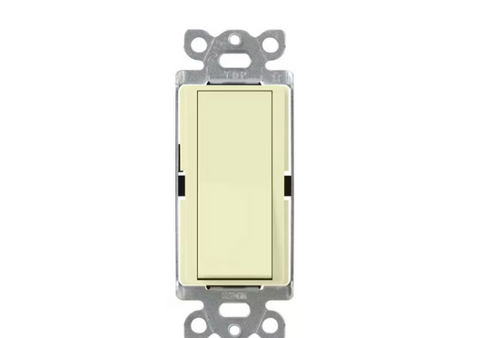 Claro On/Off Switch, 15 Amp/4 Way, White (CA-4PS-AL)