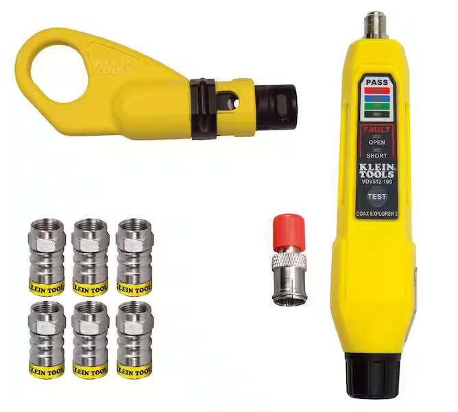 Coax Push-On Connector Installation and Test Tool Set