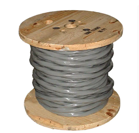 500 ft. 4/0-4/0-4/0-2/0 Gray Stranded AL SER Cable - 9412502