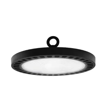 11 in. Round 250-Watt Equivalent Integrated LED Dimmable Bronze High Bay Light, 14500 Lumens, 5000K Daylight - 91009738102