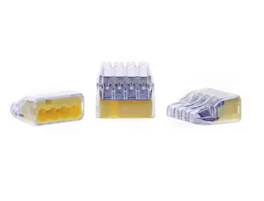 In-Sure 4-Port Yellow Wire Connectors (200-Jar) - 9508744