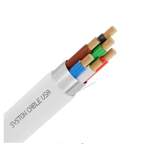 250 ft. 18/6 White CL3P/CMP Stranded-Sheilded Bare Copper Security/Alarm/Control/Sound Wire - 91012230637