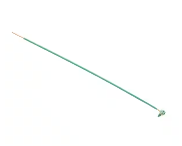 12 AWG Solid 10 in. Pigtail with Loop and Ground Screw and Stripped End 50/Bag - 91009708152