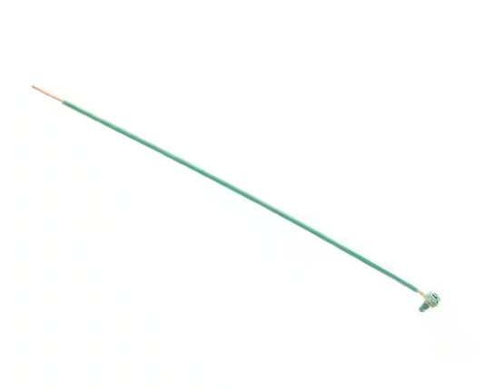 12 AWG Solid 10 in. Pigtail with Loop and Ground Screw and Stripped End 50/Bag - 91009708152