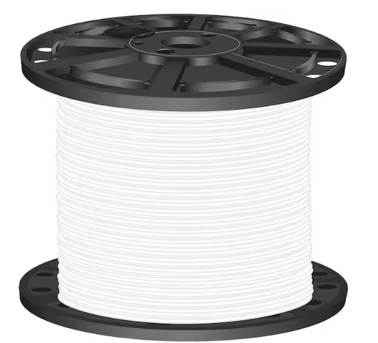 2,500 ft. 8 White Stranded CU SIMpull THHN Wire