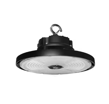 12.6 in. 150/200/240-Watt Selectable Dimmable Integrated LED UFO High Bay Light with Preinstalled Hook, 3000/4000/5000K - 91008996258