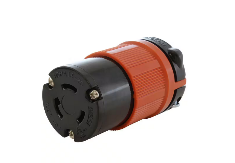 AC Connectors NEMA L6-20R 20 Amp 250-Volt 3-Prong Assembly Locking Female Connector - 91002739851